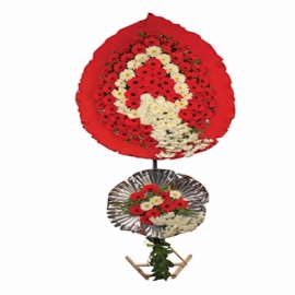  Antalya Lara Çiçek Siparişi Düğün ve Açılış Çiçeği 4 (İki Katlı Çelenk)