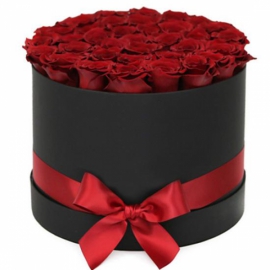  Antalya Lara Çiçek Gönder 41 Adet Kırmızıgül Siyah kutuda Arajman